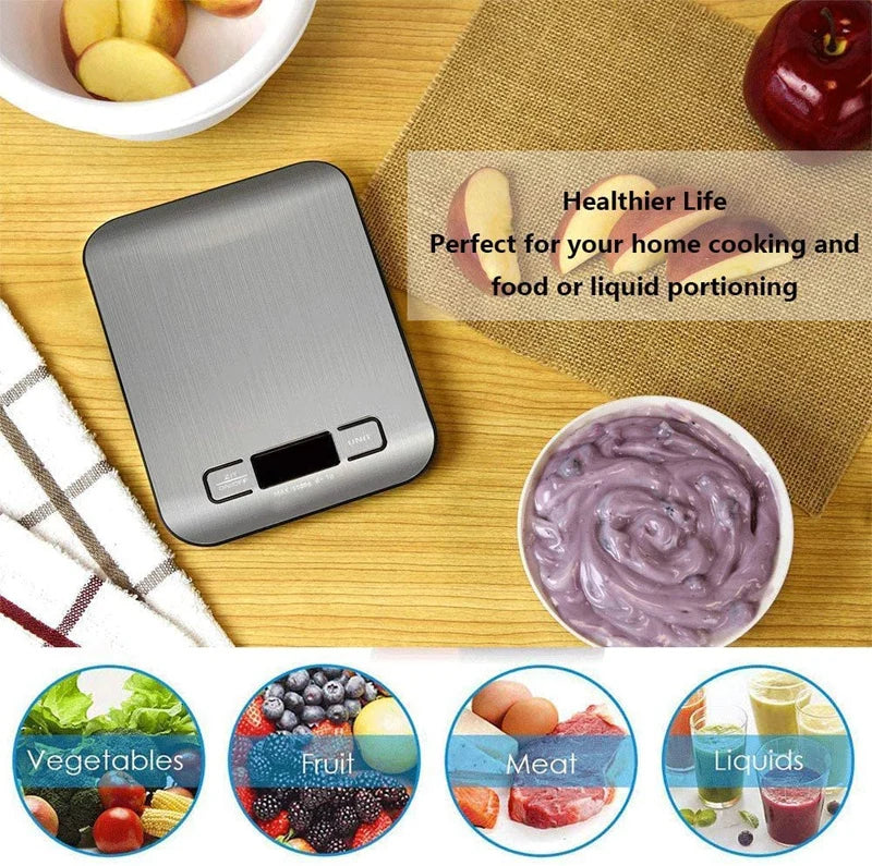 Digital Kitchen Scale - Stainless Steel