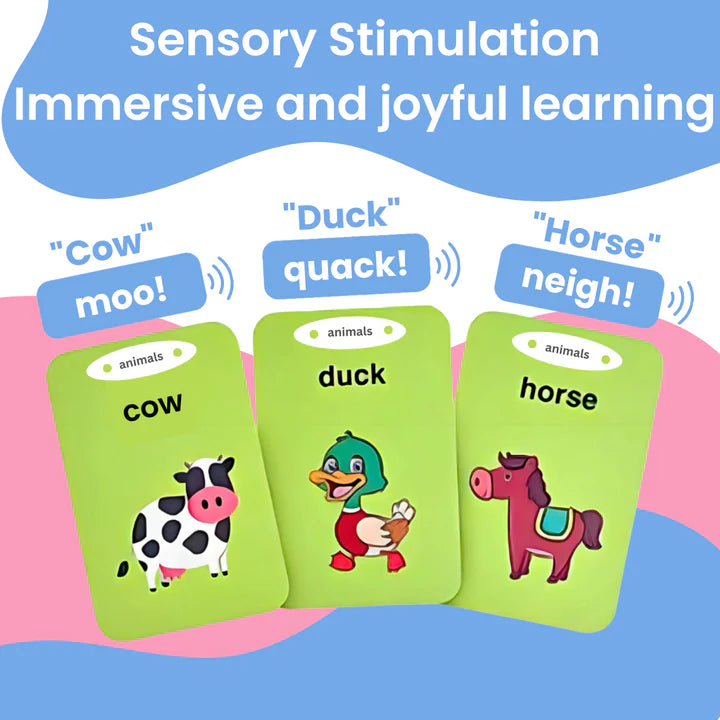 SHOP - Kids Early Learning Flashcards - Audible Reading Device + 510 Words! - Housebia