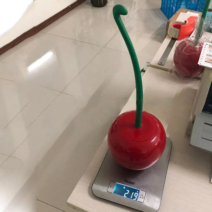 Cherry-Shaped Toilet Bowl Brush with Holder