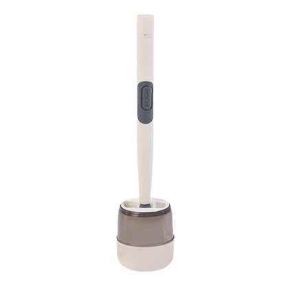 Long-Handle Soap Dispensing Toilet Brush with Holder