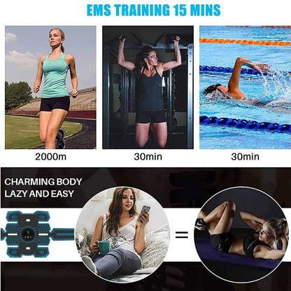 Wireless EMS Abdominal Muscle Trainer