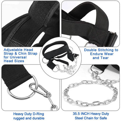 Adjustable Head Harness for Neck Power Training