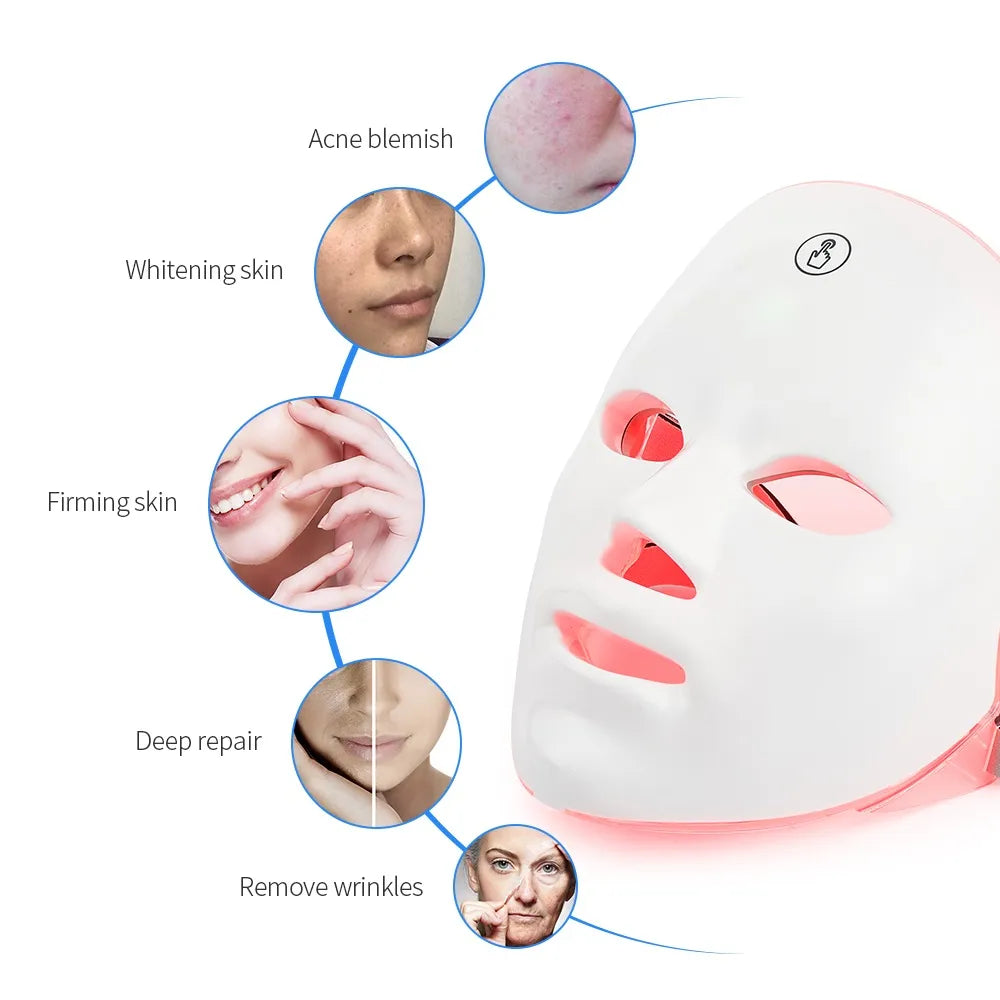 7-Color LED Facial Rejuvenation Mask