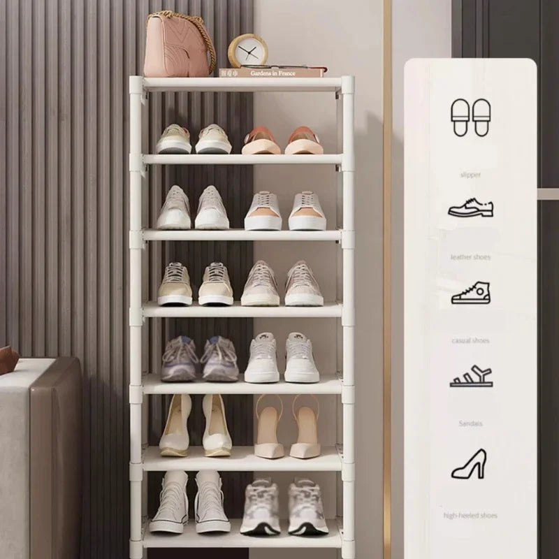 Space-Saving Shoe Rack Organizer for Wall or Corner