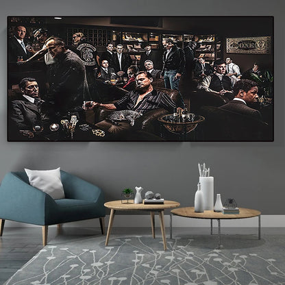 Gangster Movie Characters Canvas Poster
