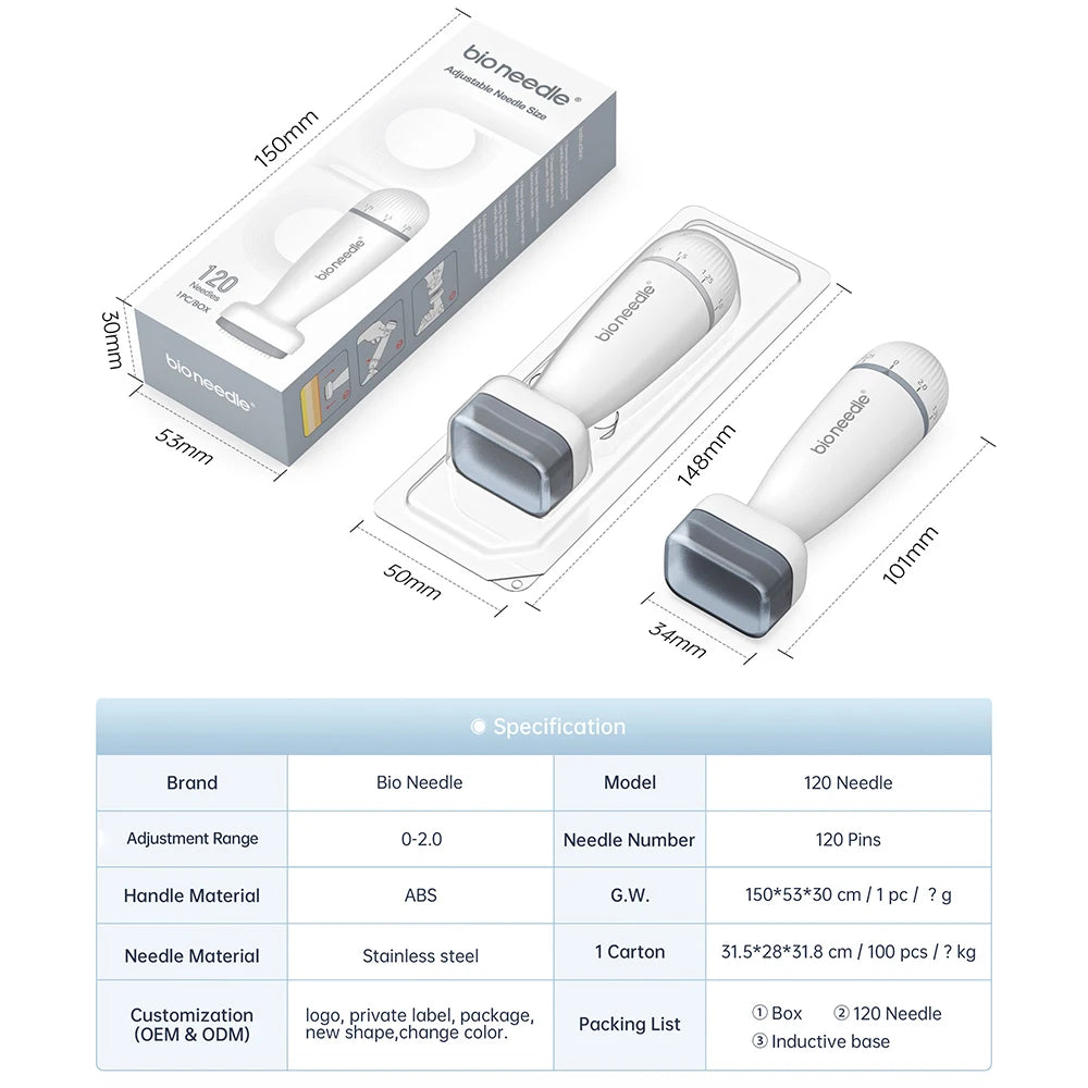 Adjustable Bio Needle Derma Roller