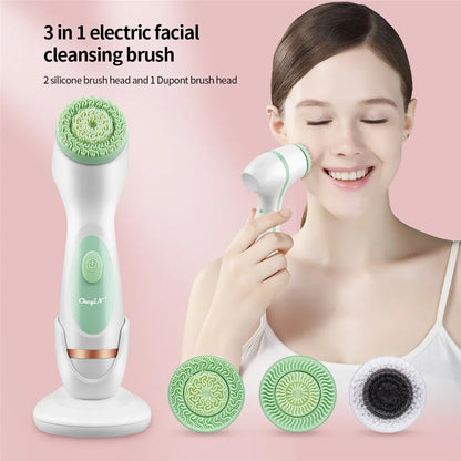 CkeyiN 3-in-1 Electric Facial Cleanser