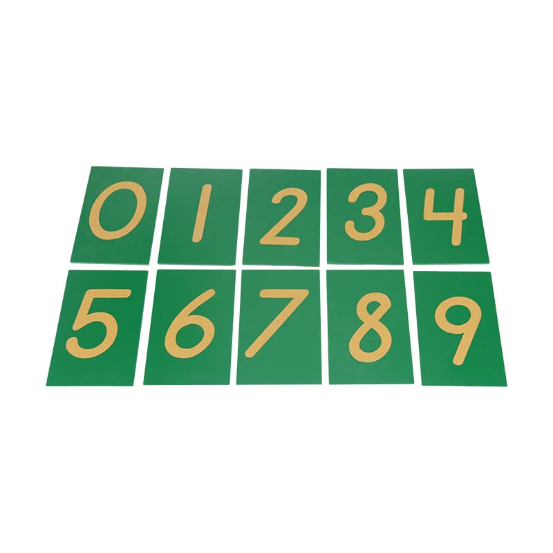 Montessori Sand Number Board for Children's Learning