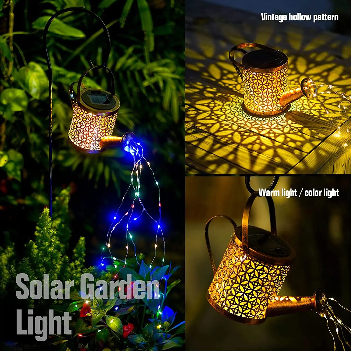 Solar Watering Can Cascading Light