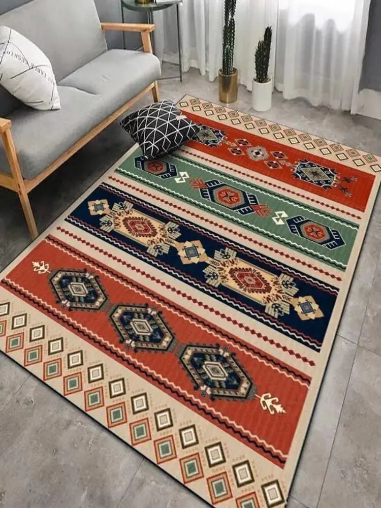 Retro Persian Style Crystal Velvet Carpet - 40x60cm