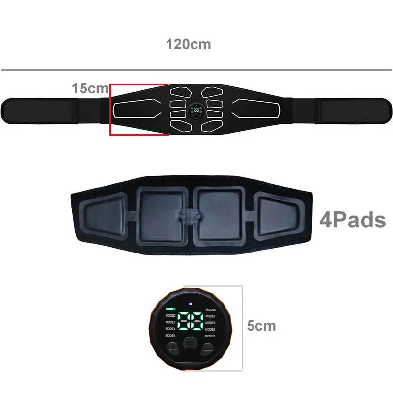 Portable EMS Abdominal Toning Belt