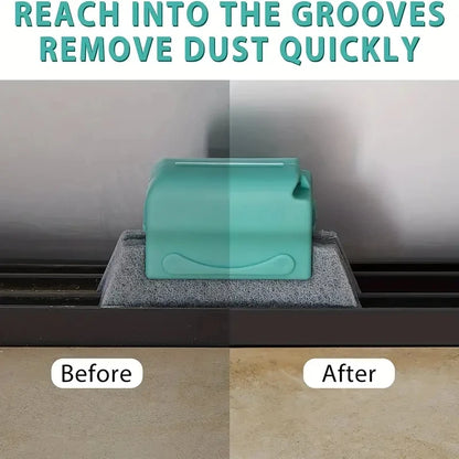 Window Groove Cleaning Brush and Cloth Set