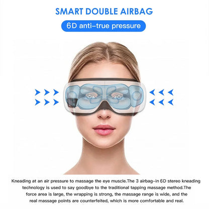 Smart Eye Massager with Heat and Bluetooth