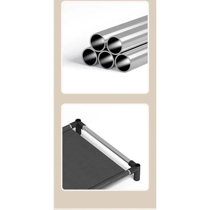 Black Metal Shoe Rack for Space-Saving Shoe Storage