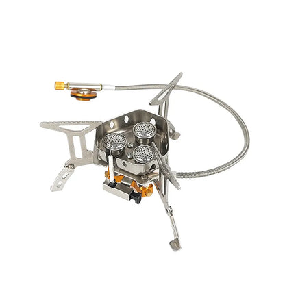 New Outdoor Three-Head Windproof Gas Stove