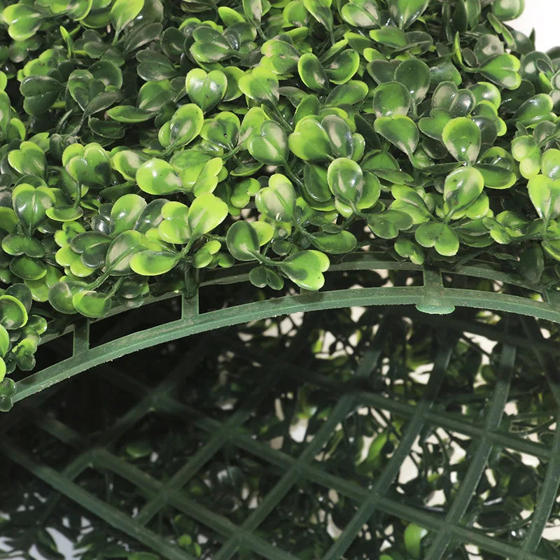 Artificial Boxwood Hedge Panels for Wall Decor"