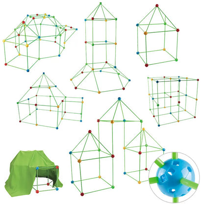 Creative Fort Building Blocks Tent Kit for Kids