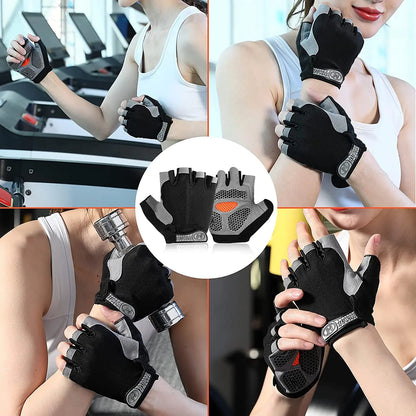 Dumbbell Fitness Gloves: Non-Slip Half Finger