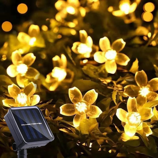 Solar String Flower Lights - 20/30/50/100 LEDs