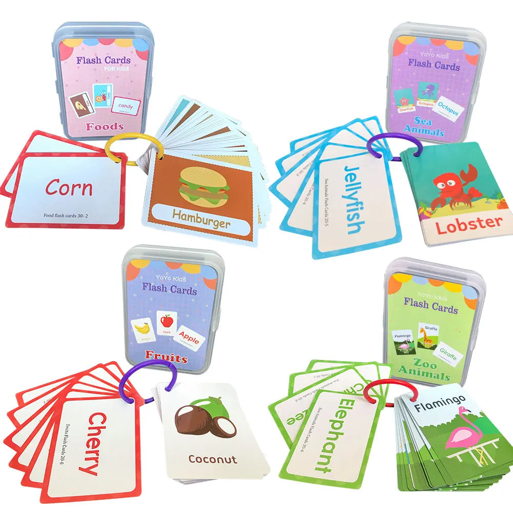 English Learning Flashcards for Kids 3-6 Years