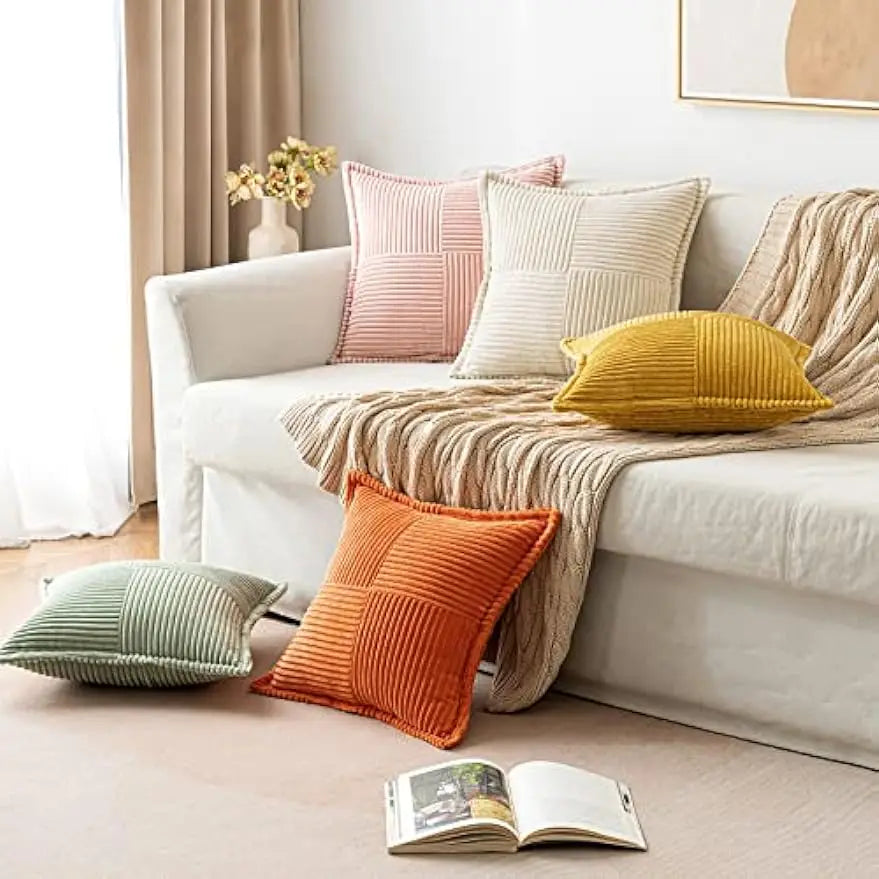 Boho Striped Pillow Covers for Sofa and Bed