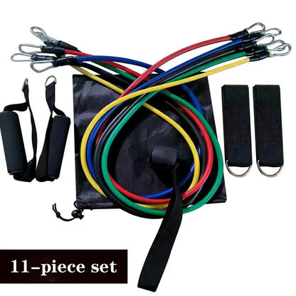 11-Piece Resistance Bands Set for Muscle Training