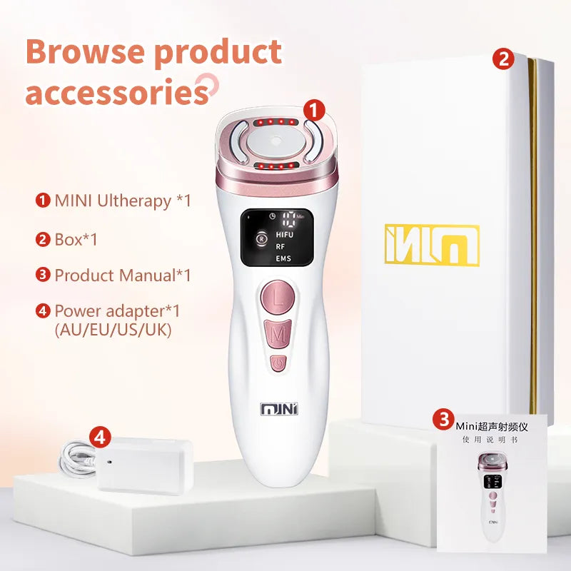 Mini HIFU & RF Ultrasonic Massager