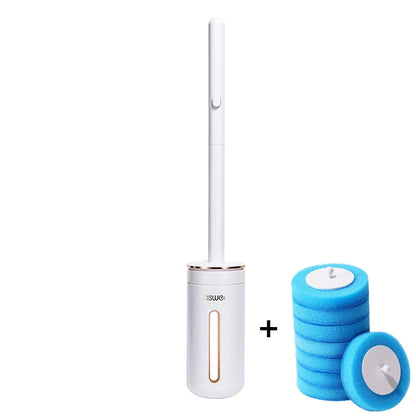 Wall-Mounted Disposable Toilet Brush Set