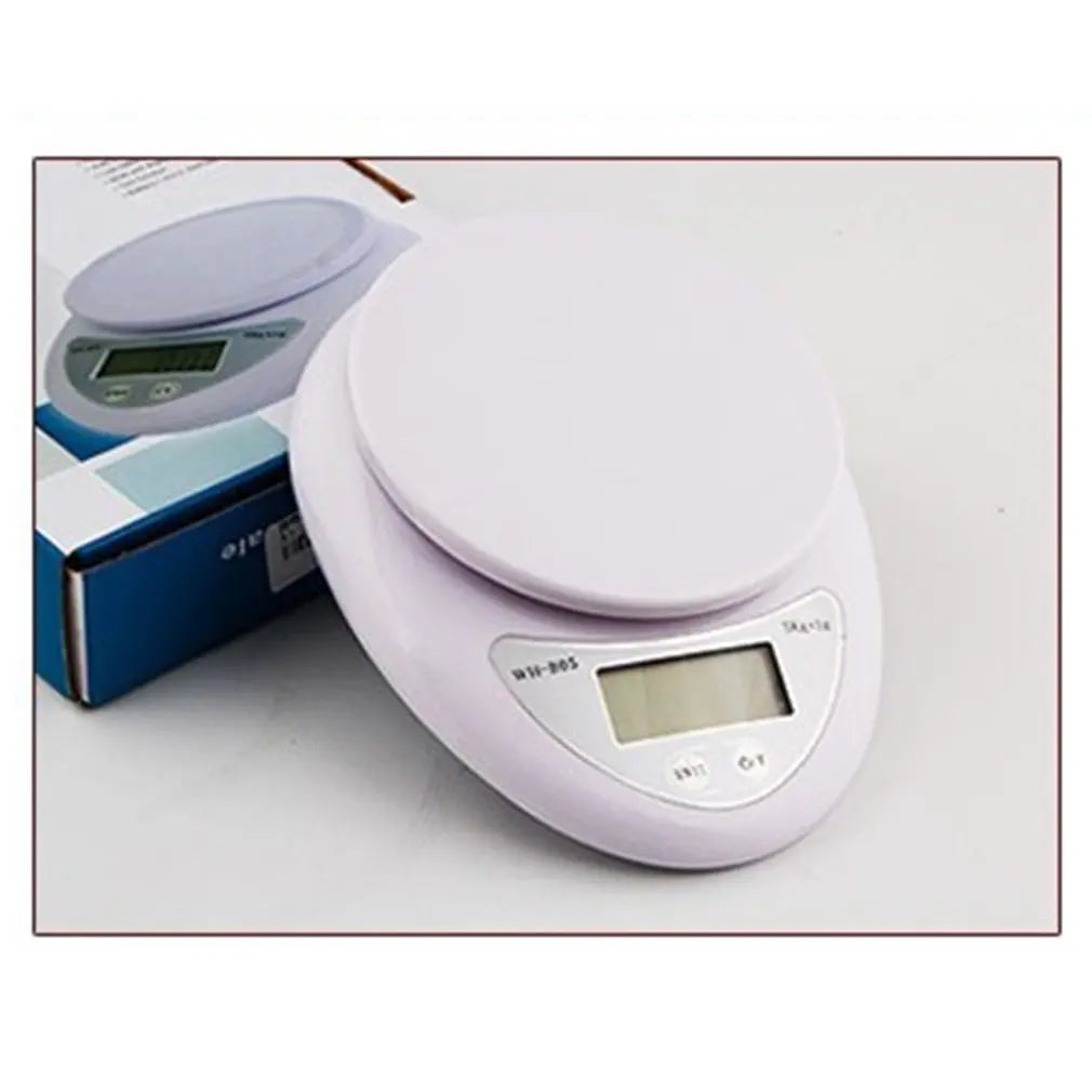 Portable LED Digital Kitchen Scale - 5kg/1g