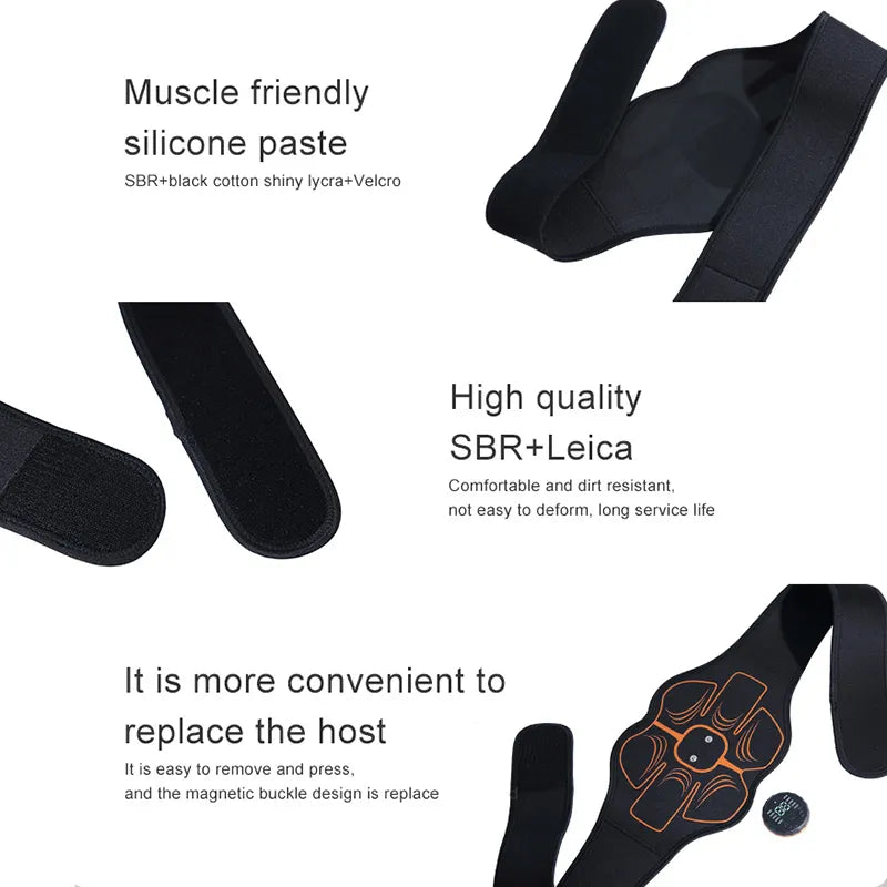 USB Rechargeable EMS Abdominal Muscle Trainer