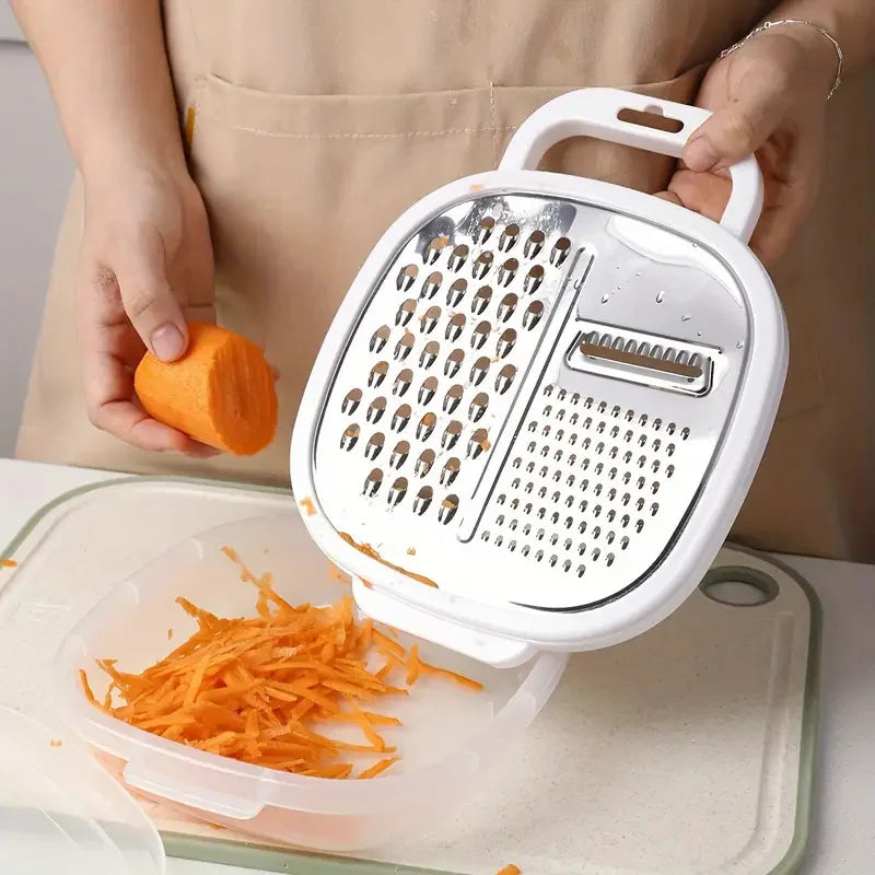 Multifunctional Manual Food Grater with Container