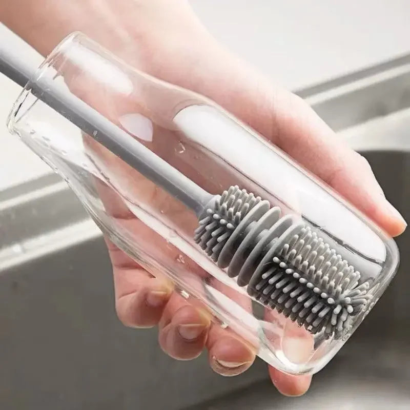 Silicone Long-Handle Cup Cleaning Brush