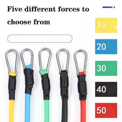 11-Piece Resistance Bands Set for Muscle Training