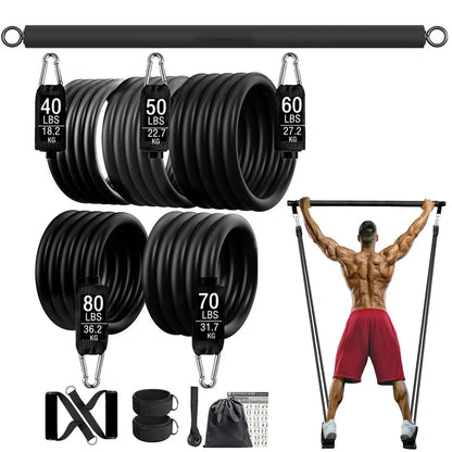 300lb Resistance Elastic Band Set for Home Workouts