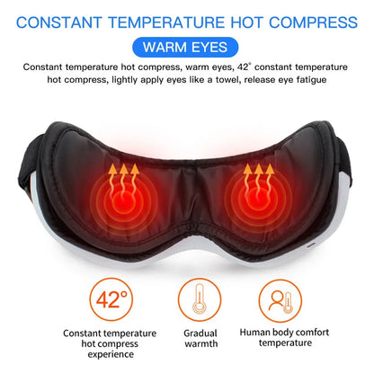 Smart Eye Massager with Heat and Bluetooth