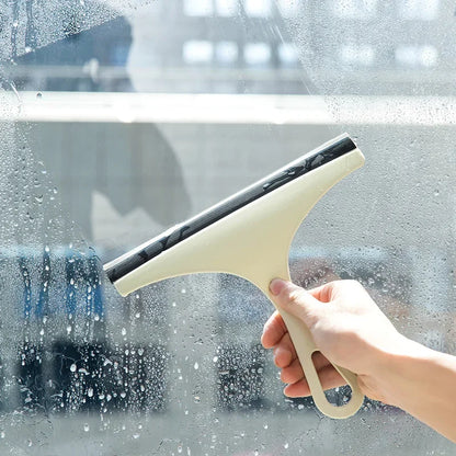 Silicone-Bladed Glass Scraper for Shower, Car, and Kitchen Cleaning