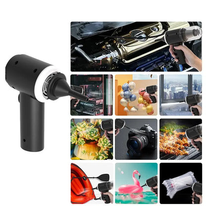 9000Pa USB Car Vacuum - Portable, Wet/Dry, 1200mAh