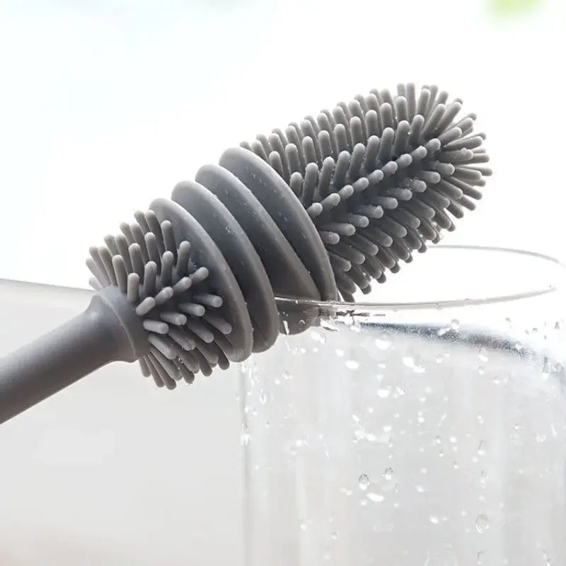 Silicone Long-Handle Cup Cleaning Brush