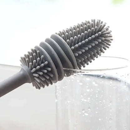 Silicone Long-Handle Cup Cleaning Brush