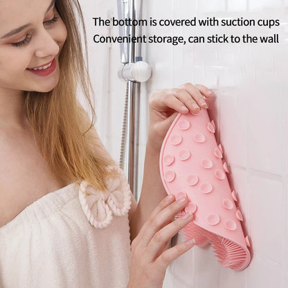 Exfoliating Shower Massage Scraper & Non-Slip Bath Mat