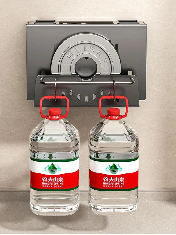 Wall-Mounted Kitchen Organizer - Integrated Knife, Chopstick, and Utensil Holder with Draining System