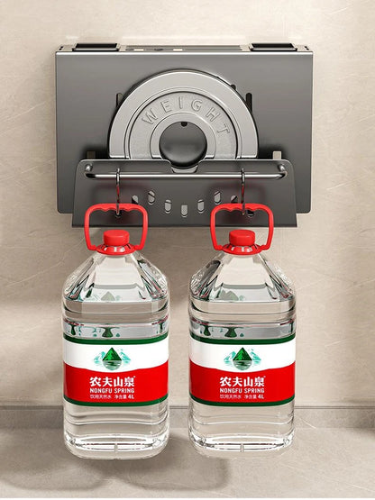 Wall-Mounted Kitchen Organizer - Integrated Knife, Chopstick, and Utensil Holder with Draining System