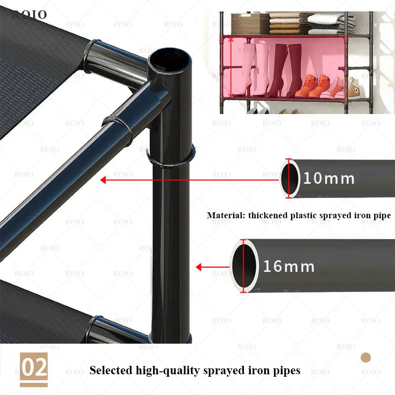 Multi-Layer Shoe and Clothes Rack Organizer