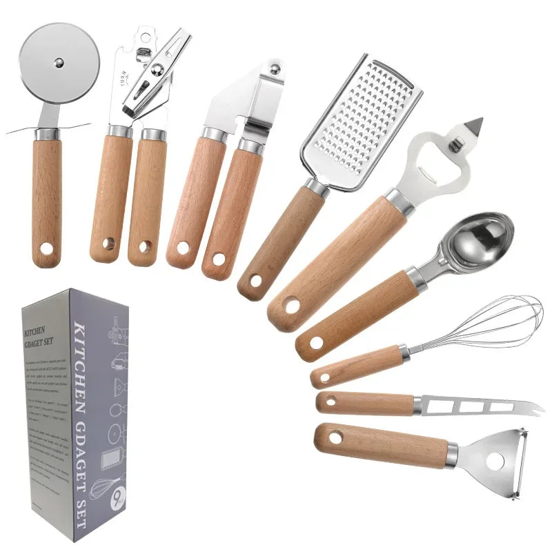 9pcs Stainless Steel Kitchen Tools Set