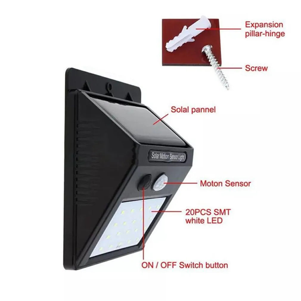 Motion Sensor Solar Light - 20/30 LED