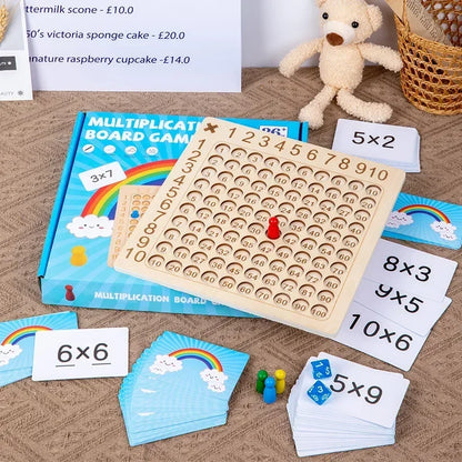 Montessori Multiplication Board Game for Kids