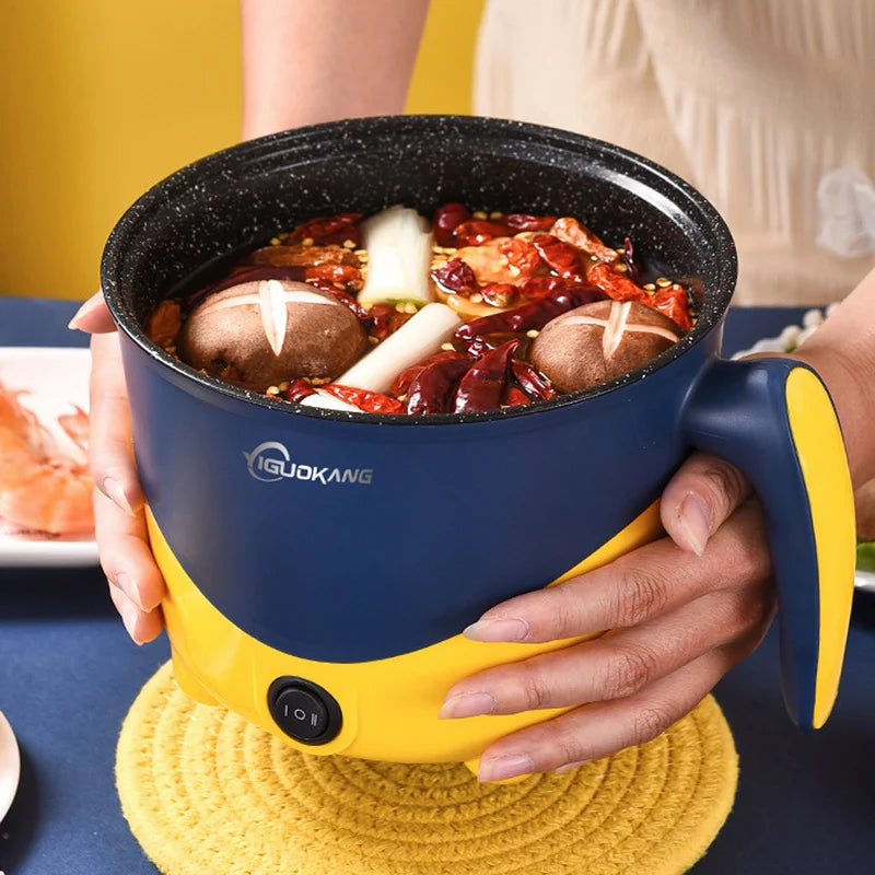 Mini Electric Hot Pot & Rice Cooker for 1-2 People