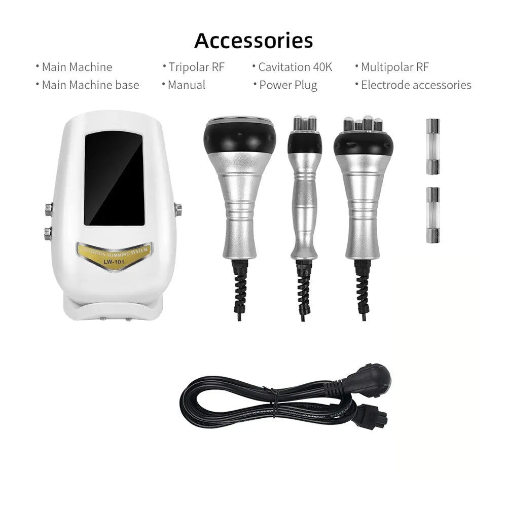 3-in-1 Ultrasonic RF Beauty Device