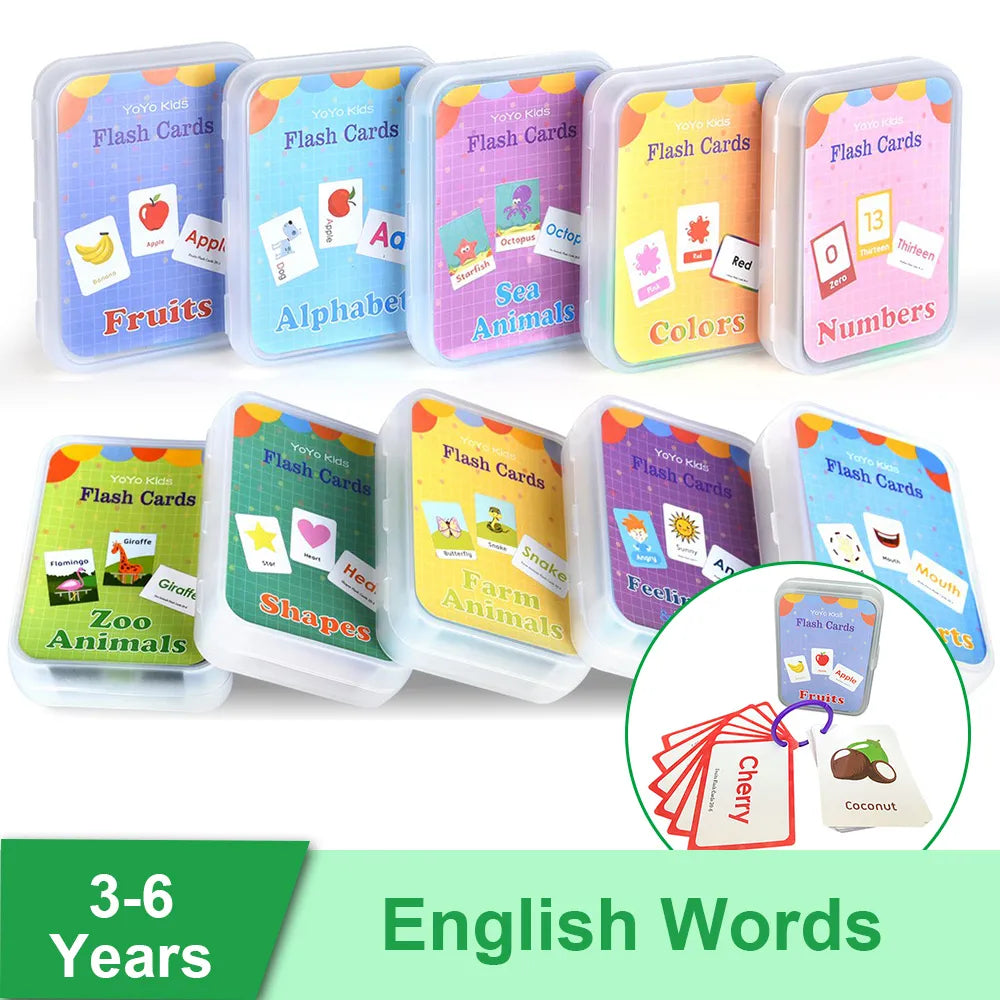 English Learning Flashcards for Kids 3-6 Years