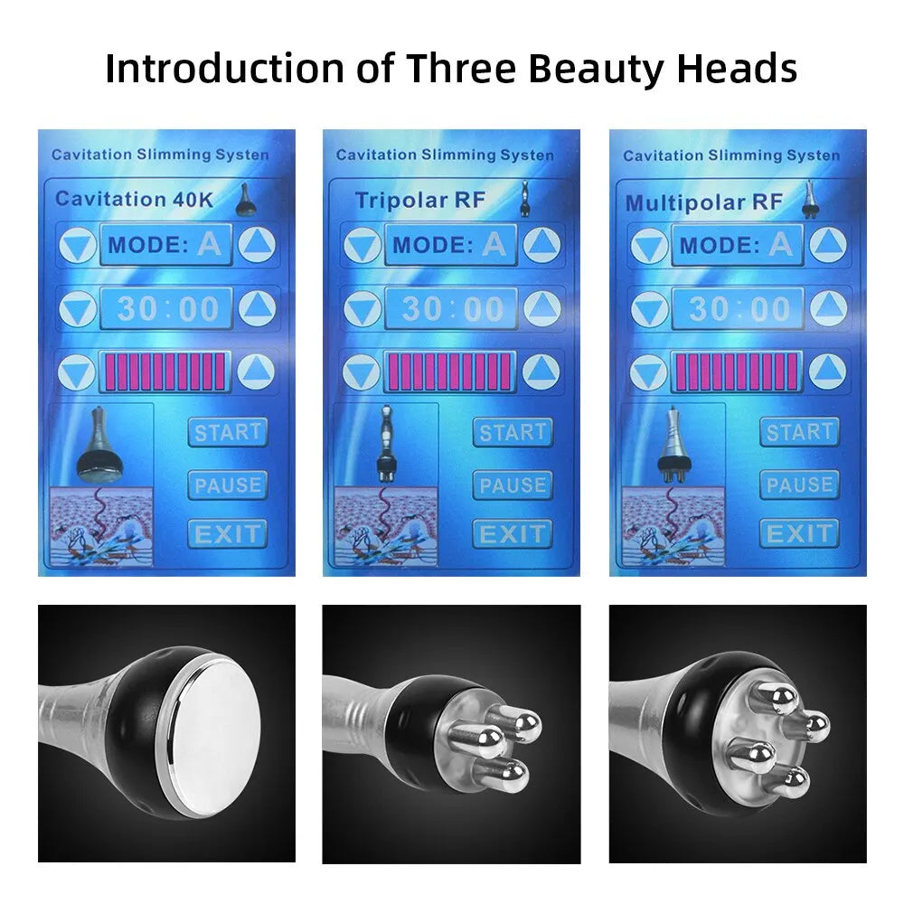 3-in-1 Ultrasonic RF Beauty Device